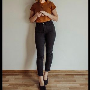 Black high-rise Everlane jeans 30 regular
